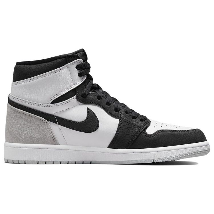 Air Jordan 1 Retro High OG Stage Haze Unisex Sneakers Grey White Black 555088-108