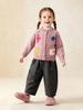 Tongbei 2025 Winter Girls' Double-Layer Fleece-Lined Casual Pants - Thick, Warm, Versatile Fashion.