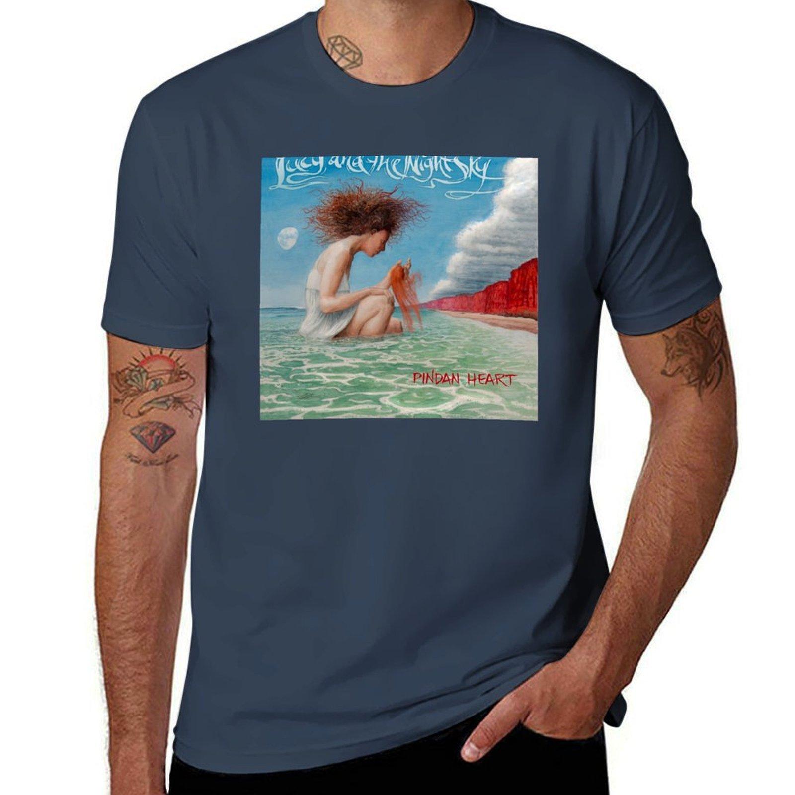 Lucy And The Night Sky Pindan Heart Tshirt Antipilling Casual Tshirt S
