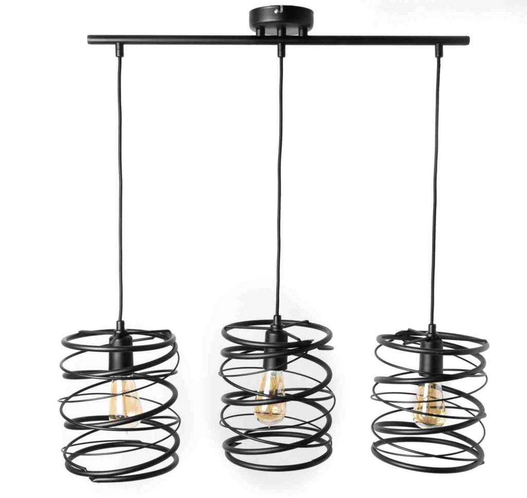 Nowoczesne Lampy Wiszące Loft Spring  2786/Z-B-3