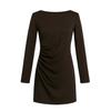 I Saw It First Womens/Ladies Ruched Long-Sleeved Mini Dress