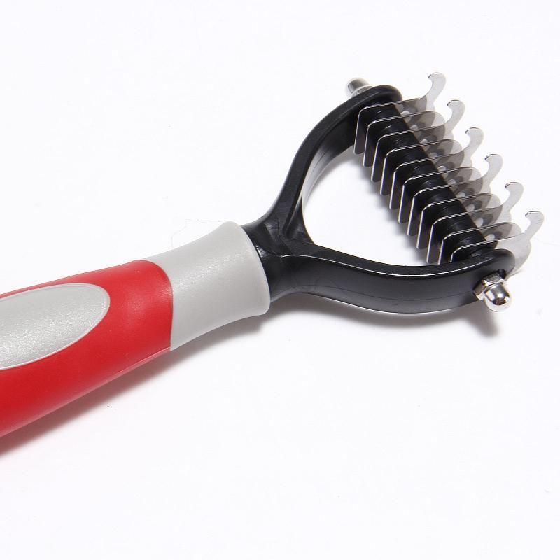 

Товары для домашних животных Чистка Удаление шерсти Расческа для распутывания колтунов у собак small красный