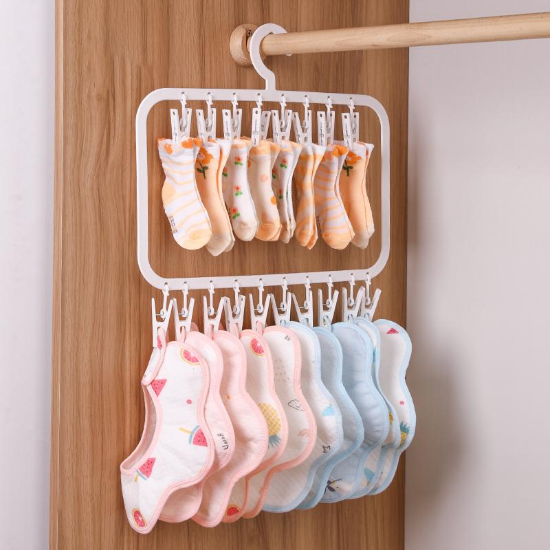 

1 вешалка для курток, вешалка для хранения одежды, многофункциональная сушилка на 18/26 зажимов, подходит для полотенец для сбора слюны, носков, шапок, брюк