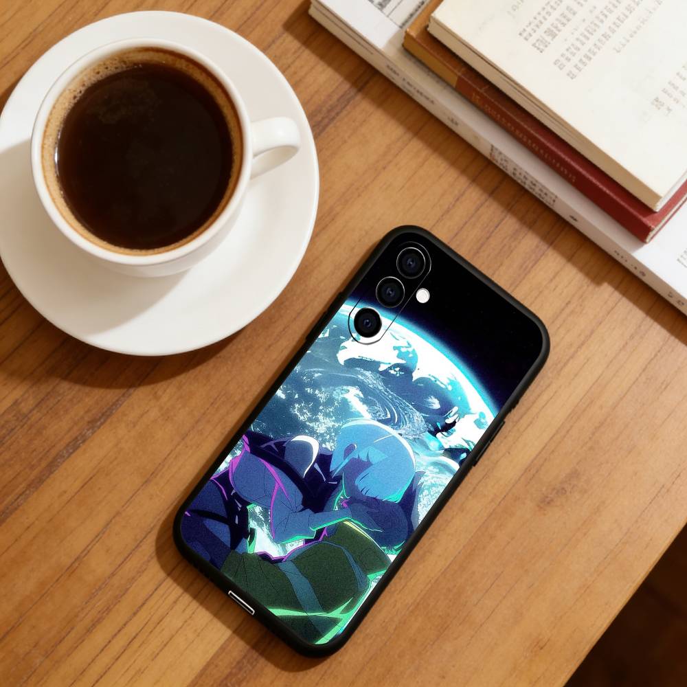 Anime C-Cyberpunk E-Edgerunners Phone Case For Samsung Galaxy A73,A72,A71,A70,A53,A52,A51,Soft Silicone Black Cover