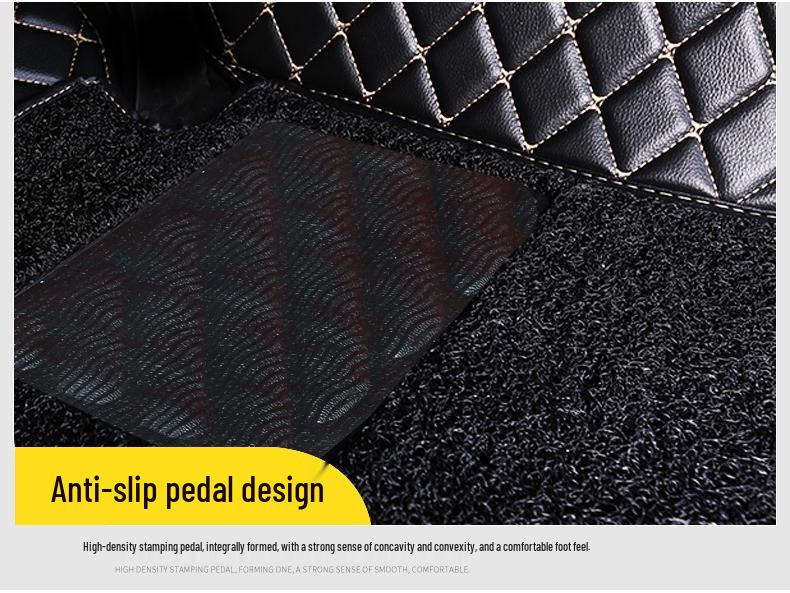 Diamond Double Layer Full Coverage Floor Mats for Five-Seater Cars