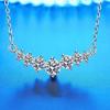 Yousheng Women Necklace Faux Crystal Symmetric Polished Neck Decoration Jewelry Prom Party Dating Clavicle Necklace