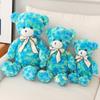 Colorful Ribbon Bow Teddy Bear Plush Toy Stuffed Animal Doll Decoration Gift