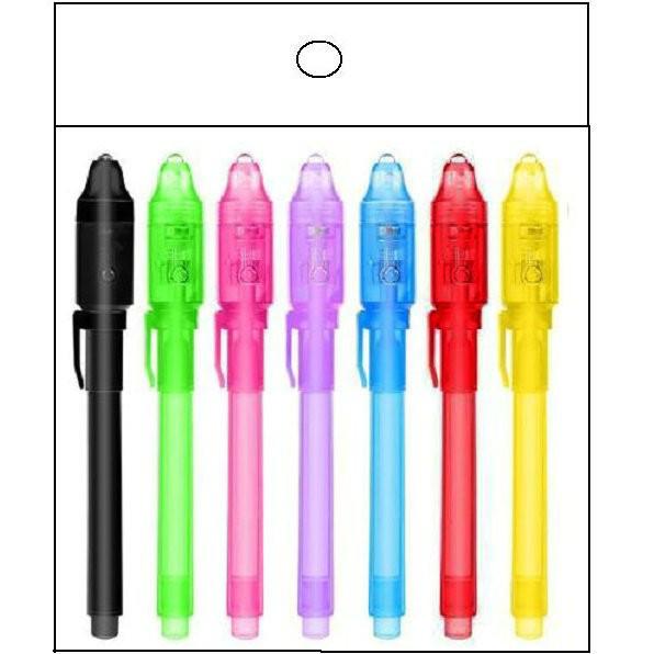 Glow-in-the-Dark Purple UV Invisible Marker - Minimalist Fluorescent Money Detector Pen.