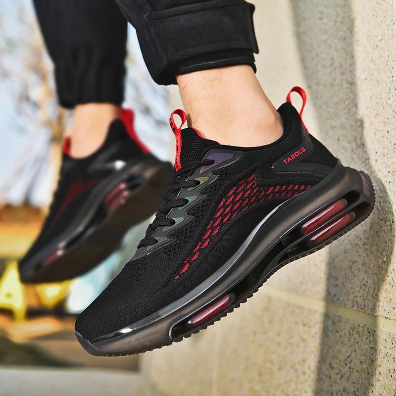 Fashion Sneakers Men New Fashionable Thick Soled Anti Slip Shock-absorbing Running Casual Sneakers Summer Mesh Shoes Zapatillas Hombre