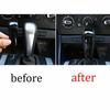 Fit For BMW X1 E84 2010-2013 ABS Black Inner Gear Shift Knob Decor Cover Trim