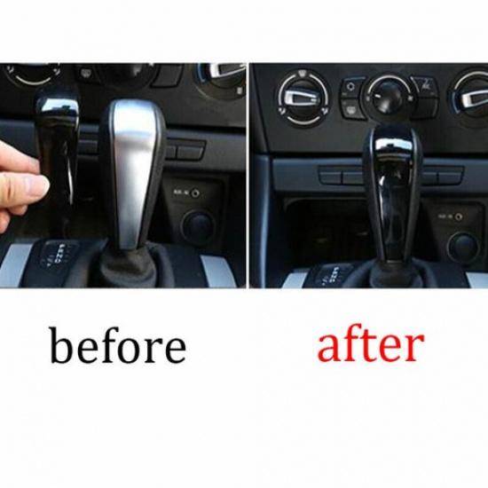 Fit For BMW X1 E84 2010-2013 ABS Black Inner Gear Shift Knob Decor Cover Trim