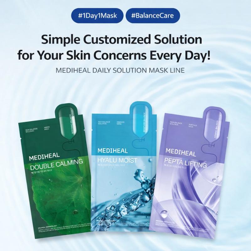 [MEDIHEAL] Daily Solution Mask Set (3 Types) 30 Sheets