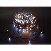 Guirlande lumineuse DUOLIGHT - 20 m - 300 LED blanc chaud et blanc froid - fil vert - modulable