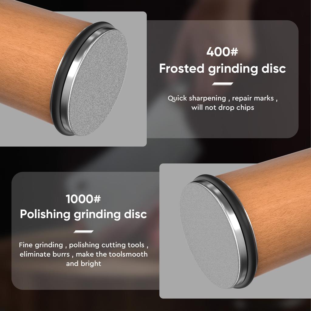 New Rolling Knife Sharpener Five-Sided Sharpening Stone12/15/17/19/22Degree Magnetic Angle Chef Roller Sharpening Kitchen Knives