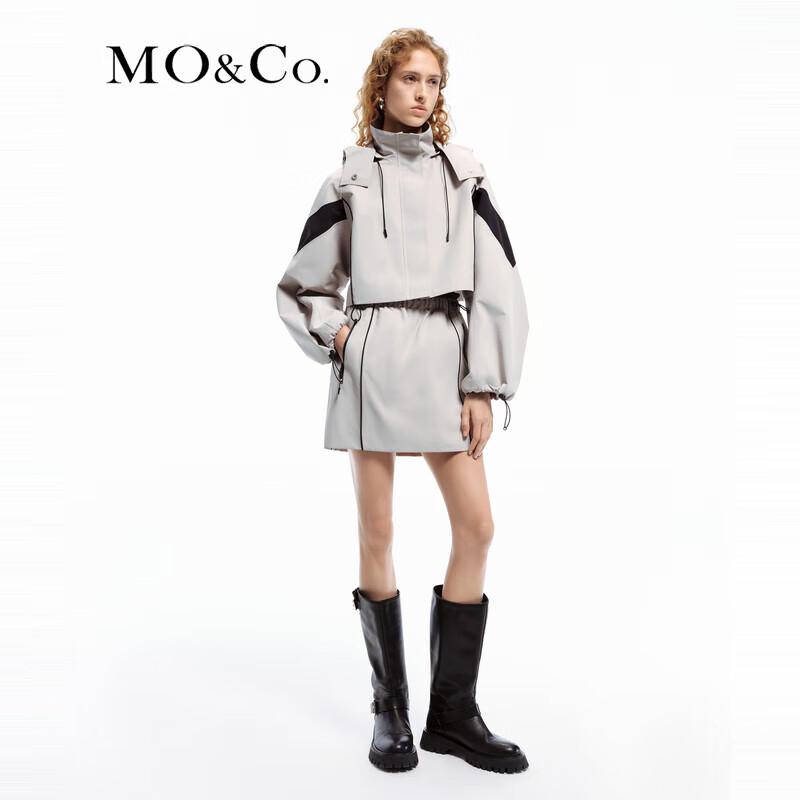 MO&Co. Elastic Waist Sporty Straight Short Skirt