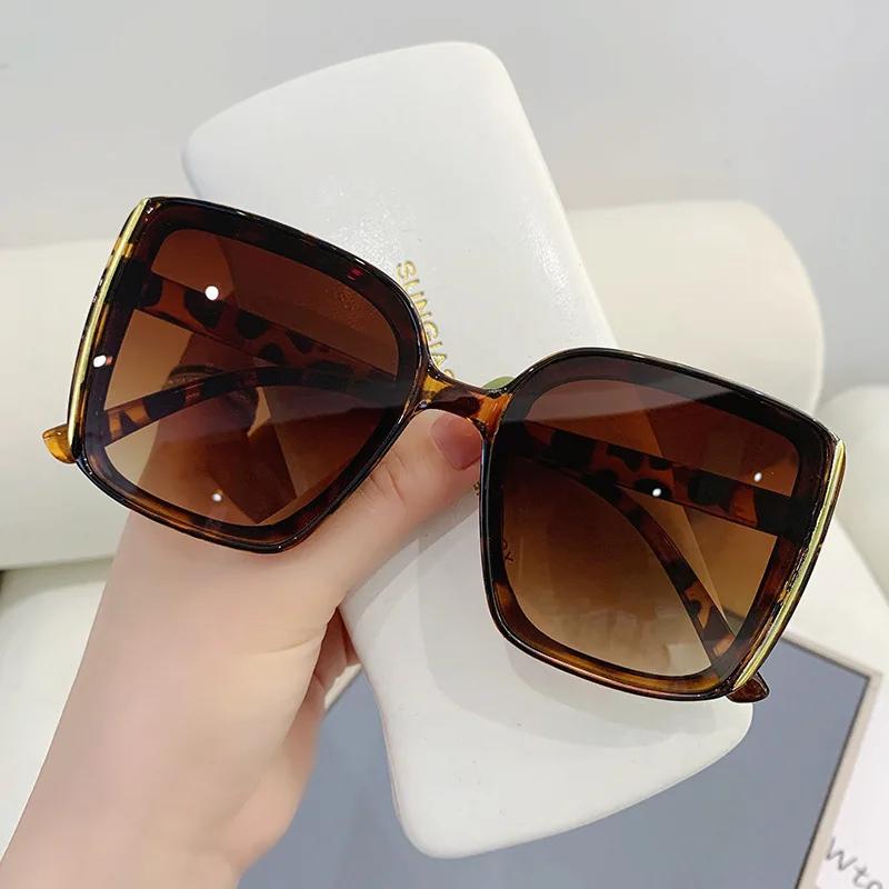 Square Big Sunglasses For Women  Female Women'S Retro Shades Uv400 Sun Glasses Eyewear Okulary Przeciwsloneczne Męskie