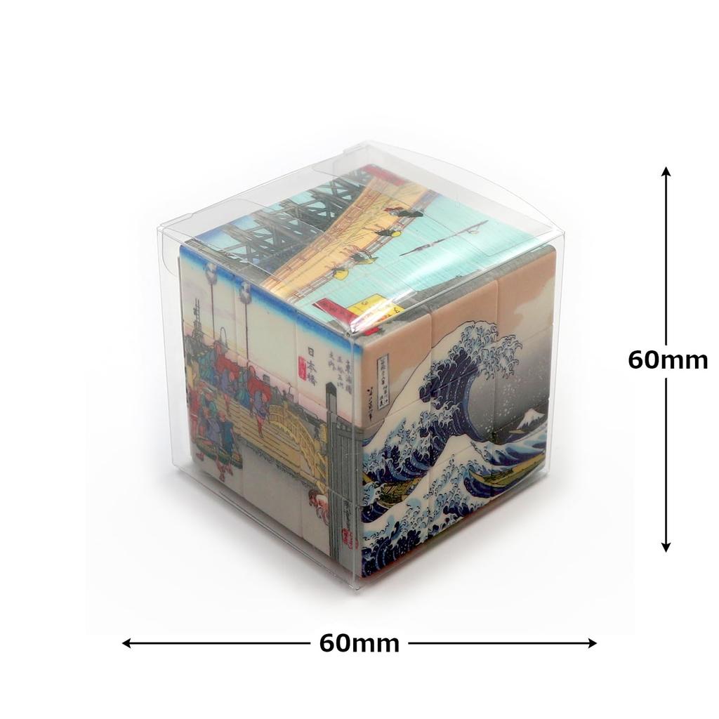 World Craft Magická kostka Japonská běžná šestistěnná puzzle kostka Ukiyo-e W6P-J1