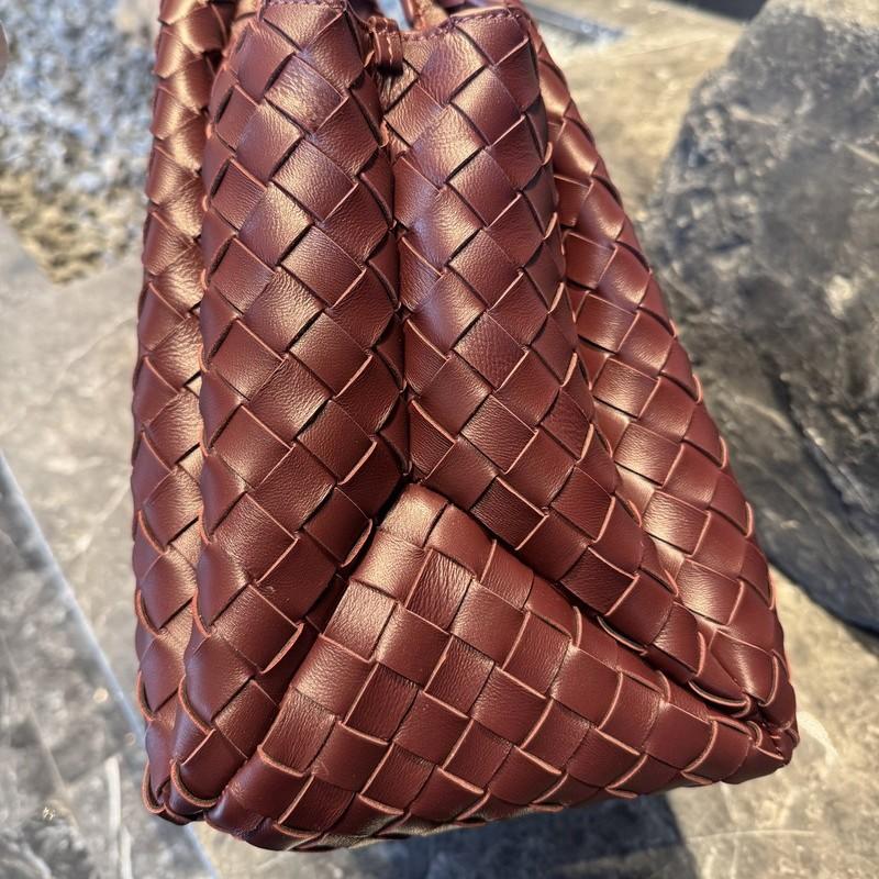 26 New leather women's bags sheepskin cross-border simple fashion tote bag nappa sheepskin retro woven single udj