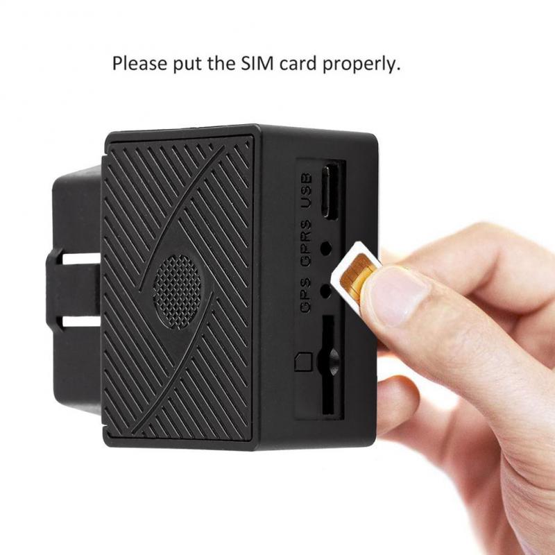 Realtime GPS Tracker 16PIN OBD Mini Plug Play Car GSM OBD2 Tracking Device OBD II GPS Locator With Software/APP