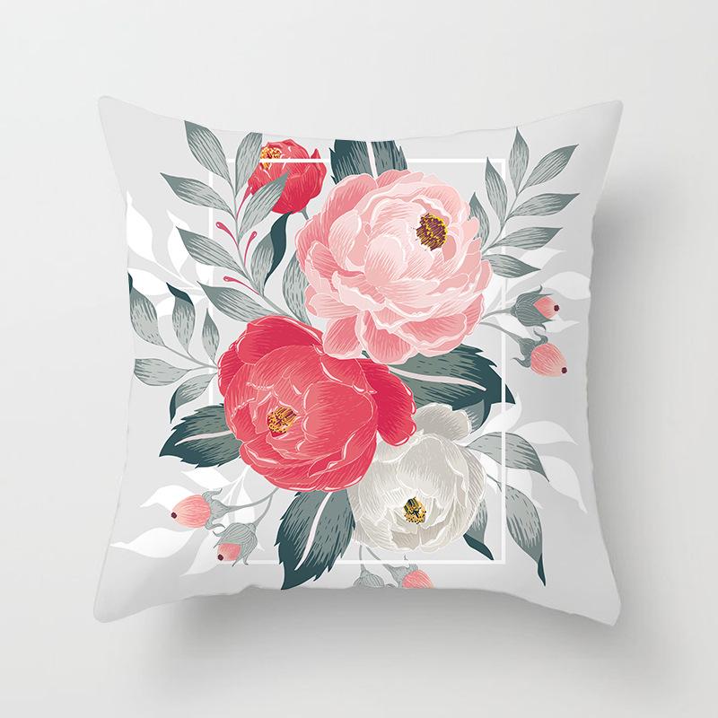 Fresh Pastoral Style Flower Pillowcase Sofa Home Pillow Cushion Cover