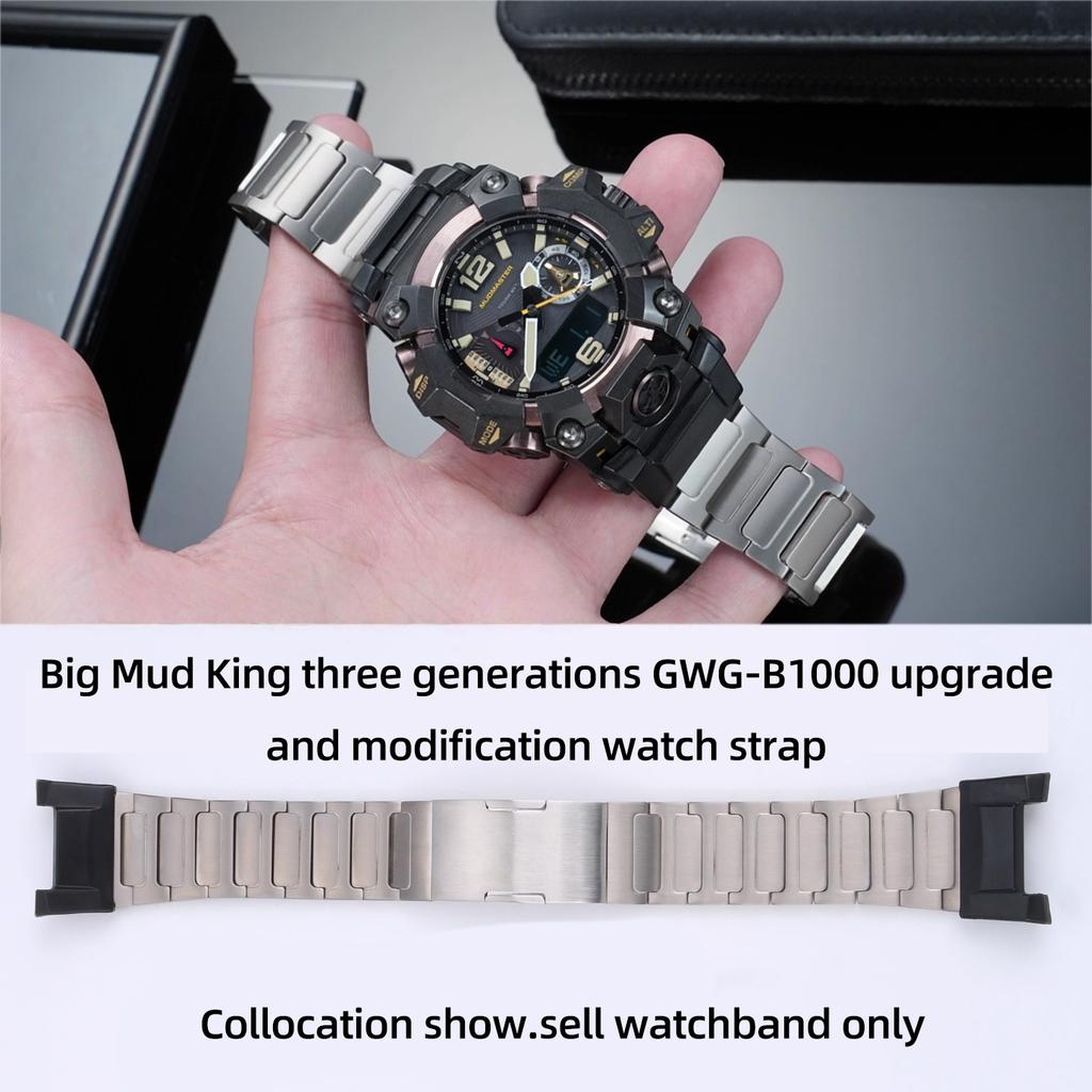 Light weight Titanium Strap For Casio GWG-B1000 3th Generation Big Mud King Modified metal watch band men's Bracelet accessories
