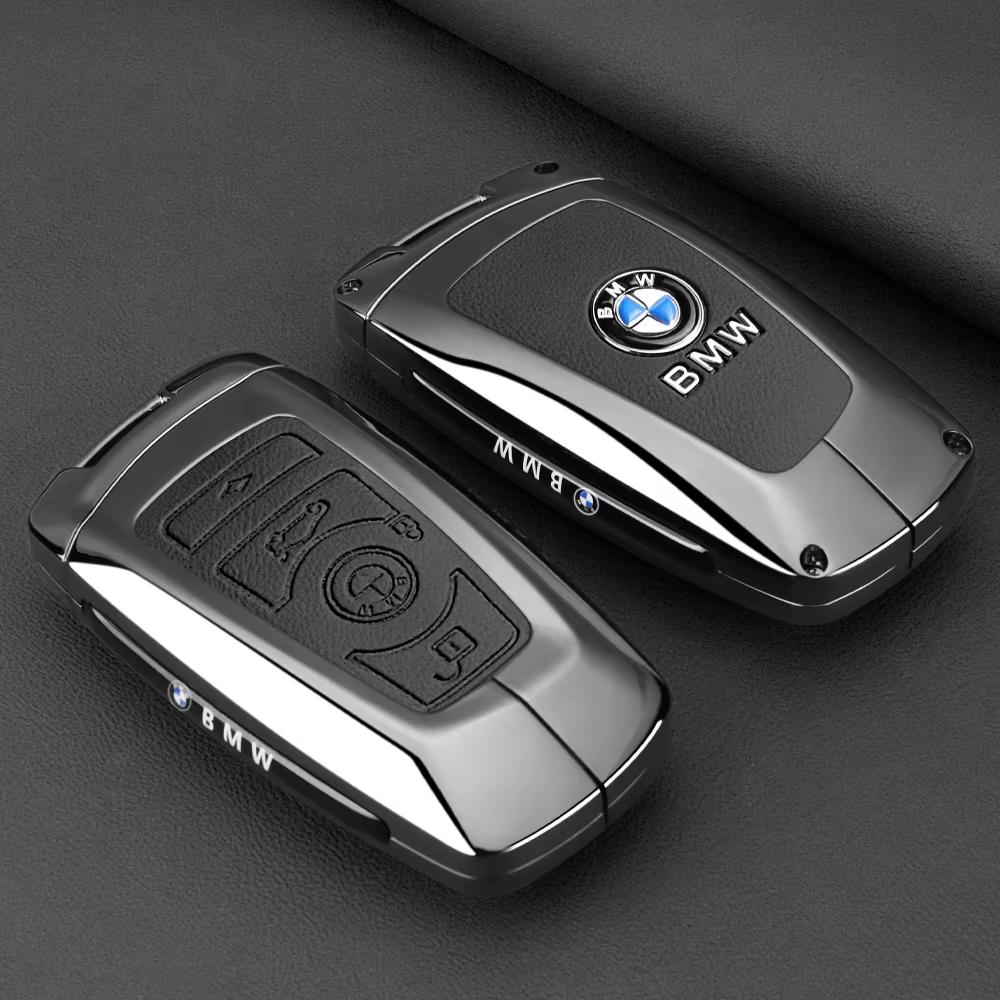 FNBA6 Alloy Car Key Case Cover Shell 3 Buttons Remote Control For BMW 1 3 5 7 Series X1 X3 X4 X5 F10 F15 F16 F20 F30 F18 F25 M3 M4 E34