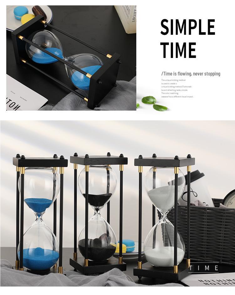 Retro Hourglass Timer: Creative Desktop Ornament & Qixi Birthday Gift (30/60 Minutes)