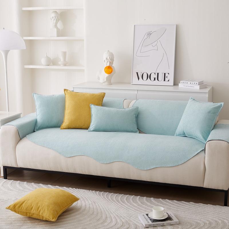 Chenier Special-Shaped Sofa Cushion, Irregular Non-Slip Seat Cushion, Four-Season Universal Sofa Seat Cushion Cover, Cloth Towel Cushion