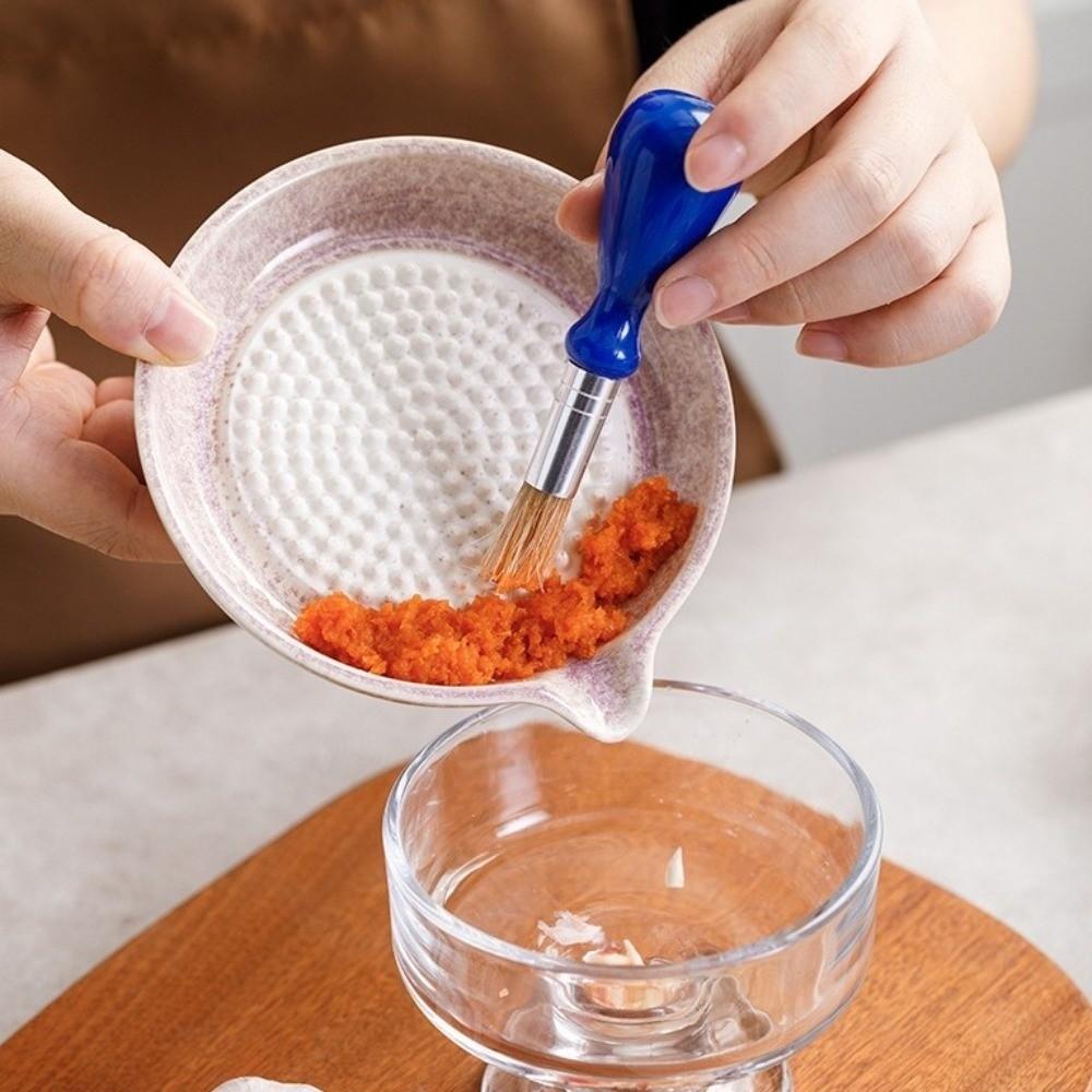 Handheld Ceramic Garlic Grater Manual Fruit Vegetable Puree Grinder Wasabi Grinder Tool  Cooking