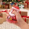 Fun Holiday Sensory Play Santa Claus Squeeze Toy, Slow Rising Maltose Stress Relief Fidget with Cute Christmas Gifts for Boys Girls Glitter, Soft TPR
