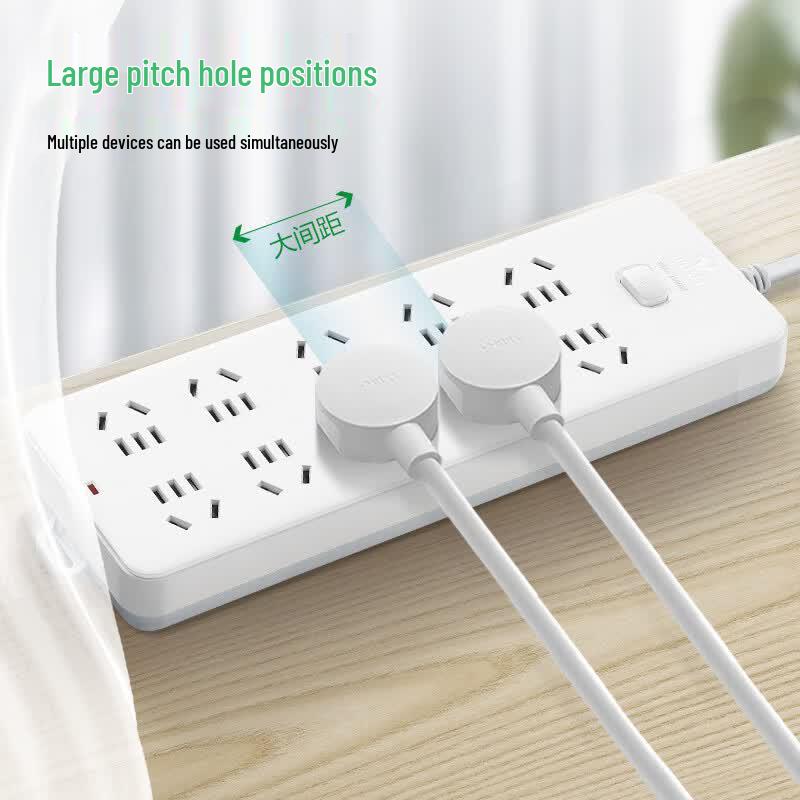 BULL 10-Outlet Overload Protection Power Strip CN plug (adapter included)
