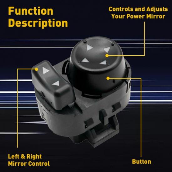 Mirror Switch Front Driver Side Left For Chevrolet Malibu 2005-2007 15261340 USA