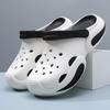 Men's hole shoes are breathable and non-smelly, and the thick-soled non-slip bag head cool slippers are worn outside summer beach slippers.
