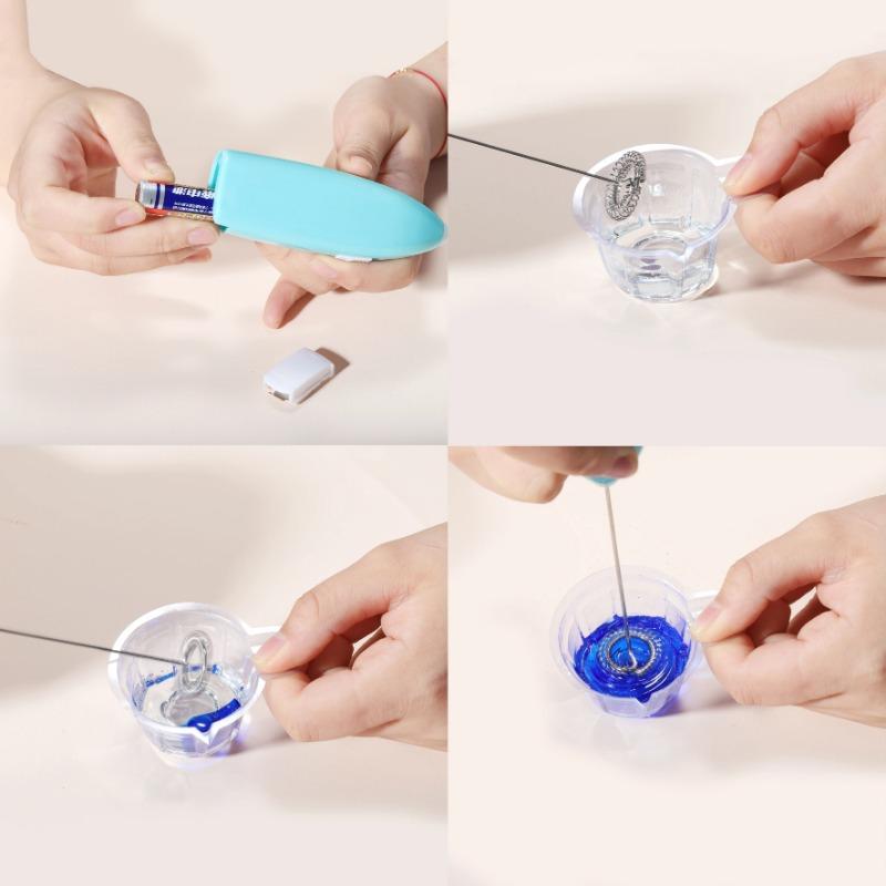 Elektrický míchadlo pro pigment epoxidové pryskyřice Míchadlo lepidla Nástroje vybavení pro výrobu šperků z epoxidové pryskyřice Ruční bateriová míchací tyč