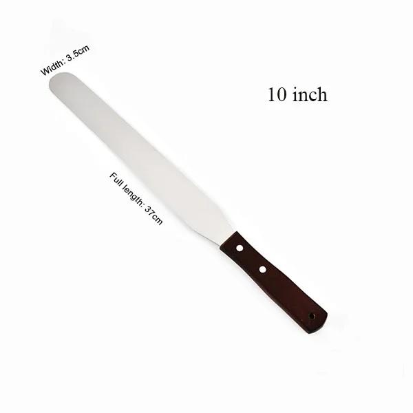 4/6/8/10 Zoll Edelstahl Kuchenspatel Buttercreme Zuckerguss Frosting Messer Sahnespachtel Küchen Kuchen Dekorationswerkzeuge