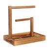 Practical Wood Rack Elegant Jewelry Organizer Accessories Display Stand for Women Girls Jewellery Storage Shelf