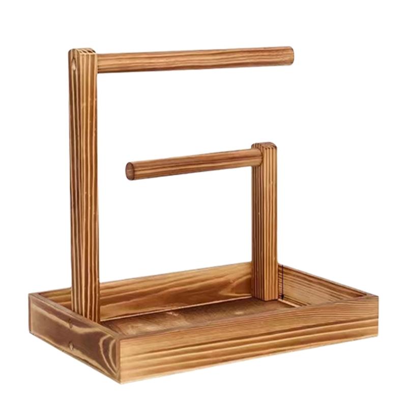 Practical Wood Rack Elegant Jewelry Organizer Accessories Display Stand for Women Girls Jewellery Storage Shelf