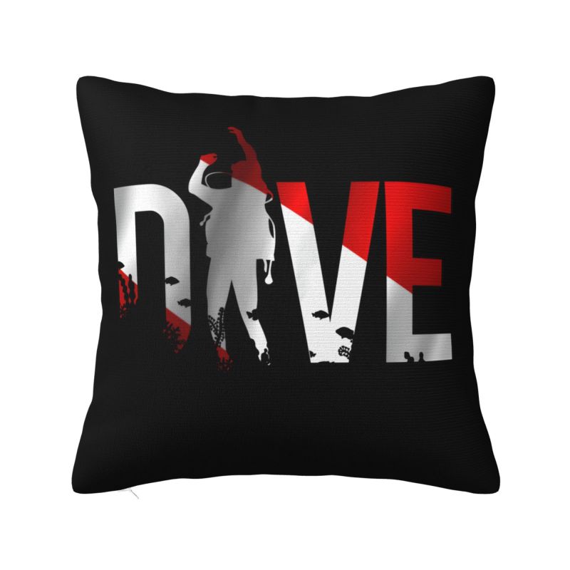 Born To Dive Throw Pillow Case Cm Decor Home Diver Scuba Diving Cushion Cover Polyester Pillowcase Doublesided Printing