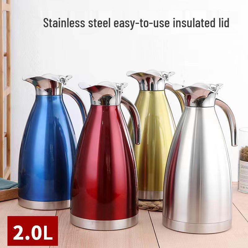 2L Large Capacity Vacuum Coffee Thermos – 304 Stainless Steel, Multi-purpose for Hotels and Restaurants, Ideal Gift for Autumn and Winter