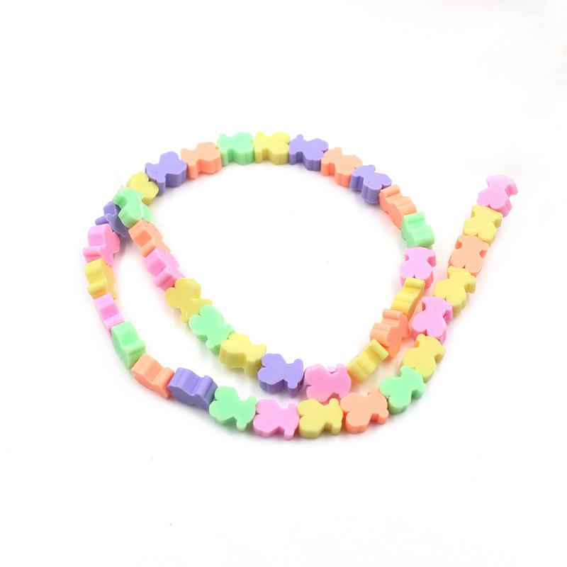 Soft Pottery Beads Beaded Handmade Materials Diy Jewelry Accessories Mobile Phone Chain Bead Separation Mixed Color Soft Pottery Loose Beads