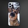 Beauty German Shepherd Dog Phone Case For iPhone 16,15,14,13,12,11 Plus,Pro Max, Soft Silicone Black Cover