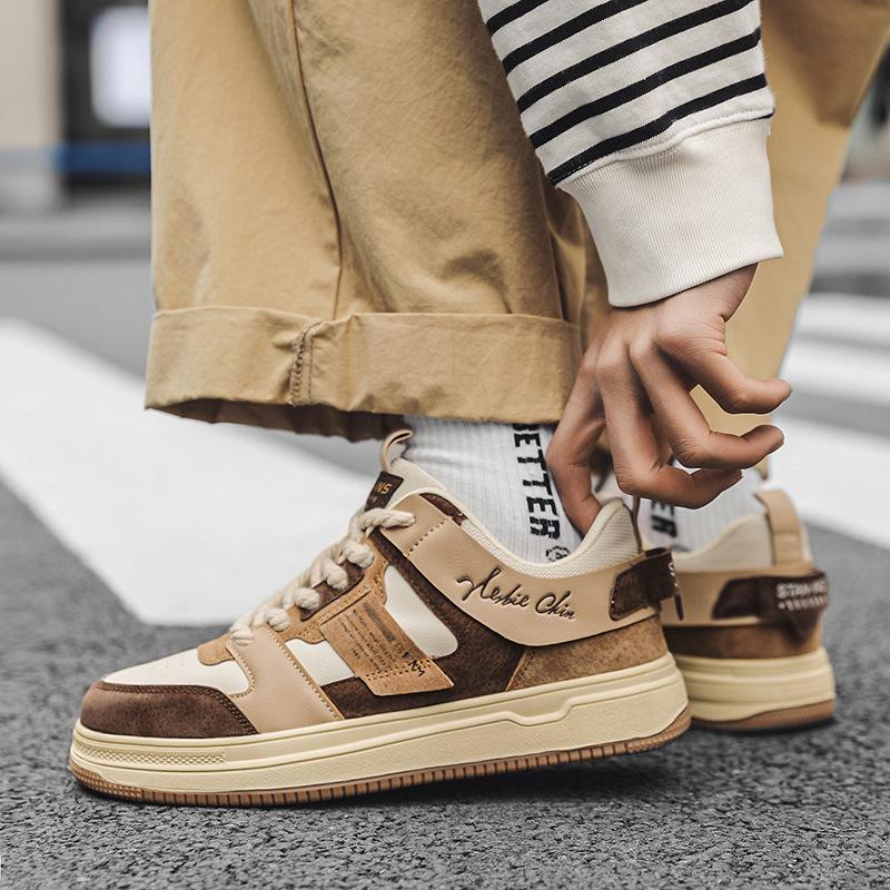 Spring Autumn Brown Chunky Men Casual Shoes Fashion High Quality Designer Sneakers Men Comfortable Men's Sneakers