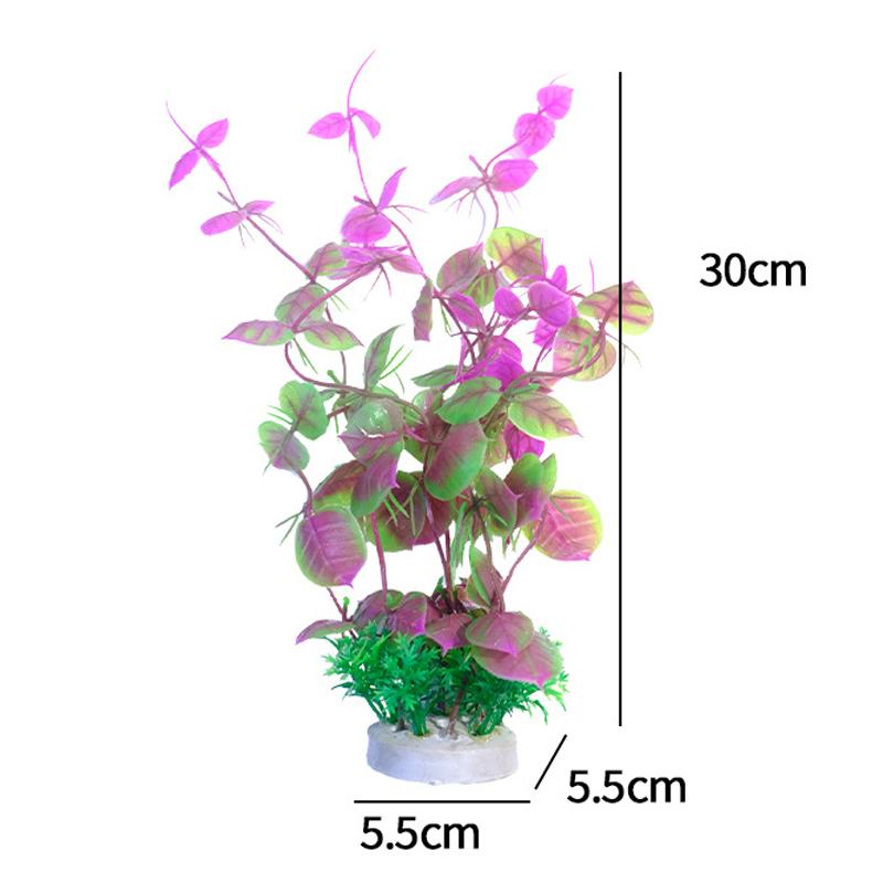 Realistic Plant Fish Tanks Decoration Artificial Plant With Base Aquariums Landscaping Decoration Accessories Underwater Plant