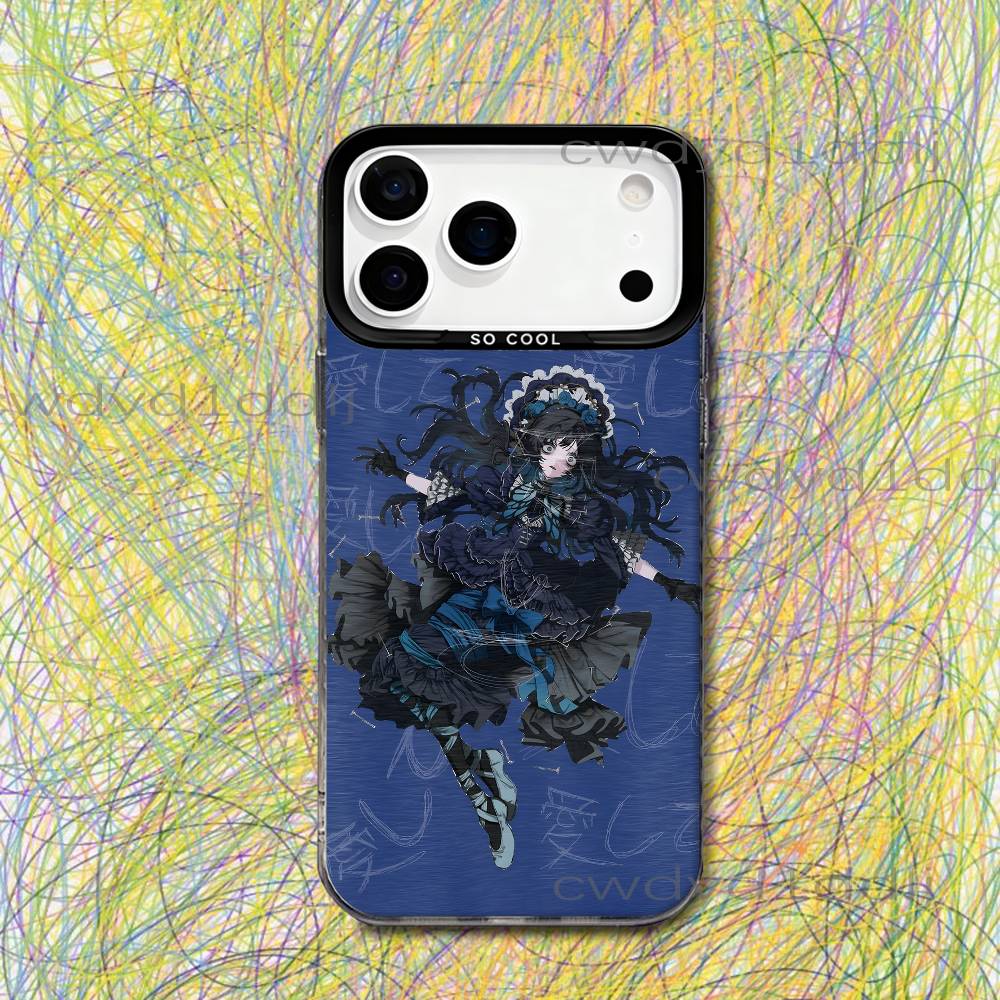 Ado Kyogen X Uta Phone Case For iPhone 17,16,15,14,13,12,11,X,8,7,Pro,Max,Plus,SE4,Air,Mini IMD Gray Hard Shell Matte iPhone15pro