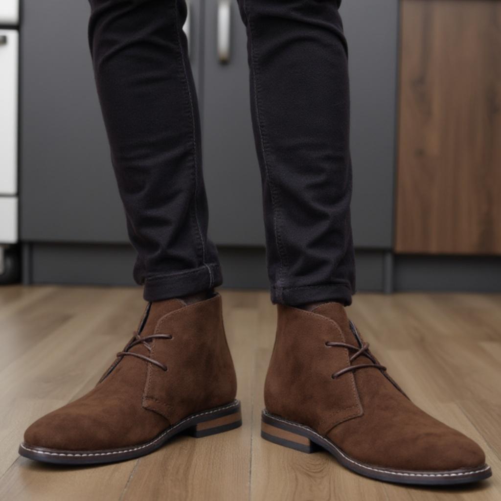 Boots Leather Retro Brand 2026 Casual Comfortable Fashion Outdoor Walking Shoe