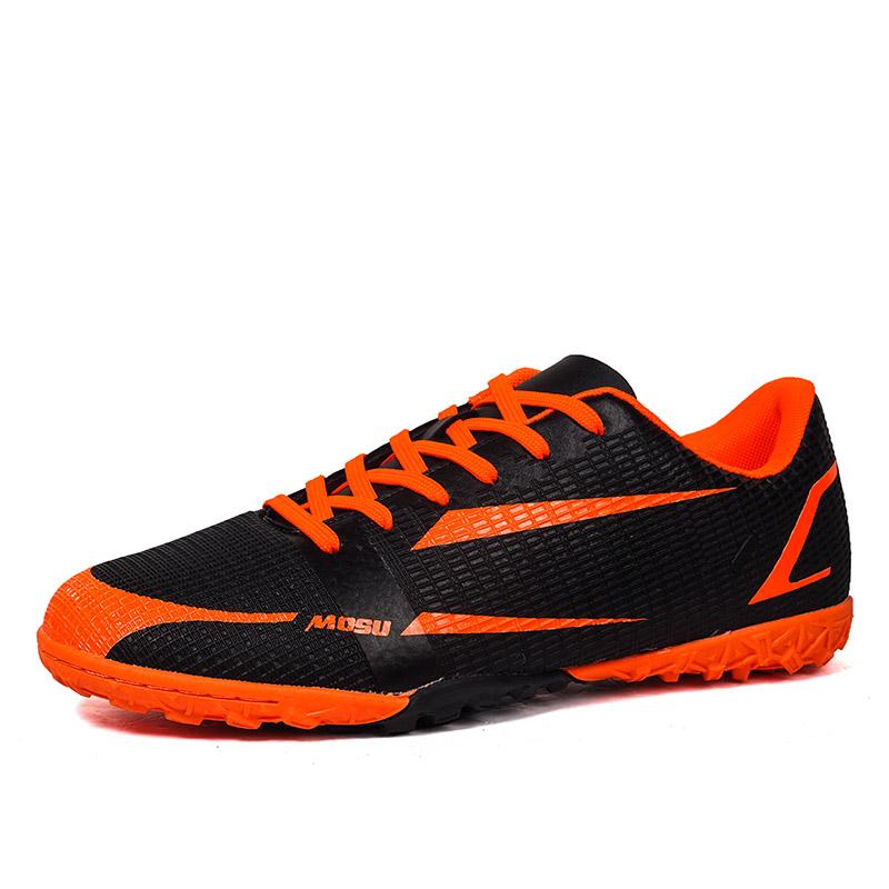 Men‘s Football Shoes Ankle Futsal Soccer Shoes Breathable Spiked Soccer Cleats Outdoor Training Sneakers Teenagers Football Boot