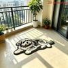 Irregular Long Pile Puppy Rug Non Slip Water Absorbent Bath Mat Soft Plush Bedroom Bedside Rug Cute Home Decor