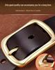 Paul Genuine Leather Men's Belt - Pin Buckle Casual Waistband for Middle-Aged and Young Business, Versatile and Fashionable.