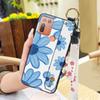 Back Cover Protective Phone Case For HTC Desire 20 Plus/D20+ Lanyard Kickstand Silicone Wrist Strap Oil Painting Ring