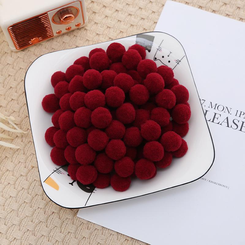 2.5cm High Elastic Plush Balls - Handmade DIY Toys & Decorative Accessories